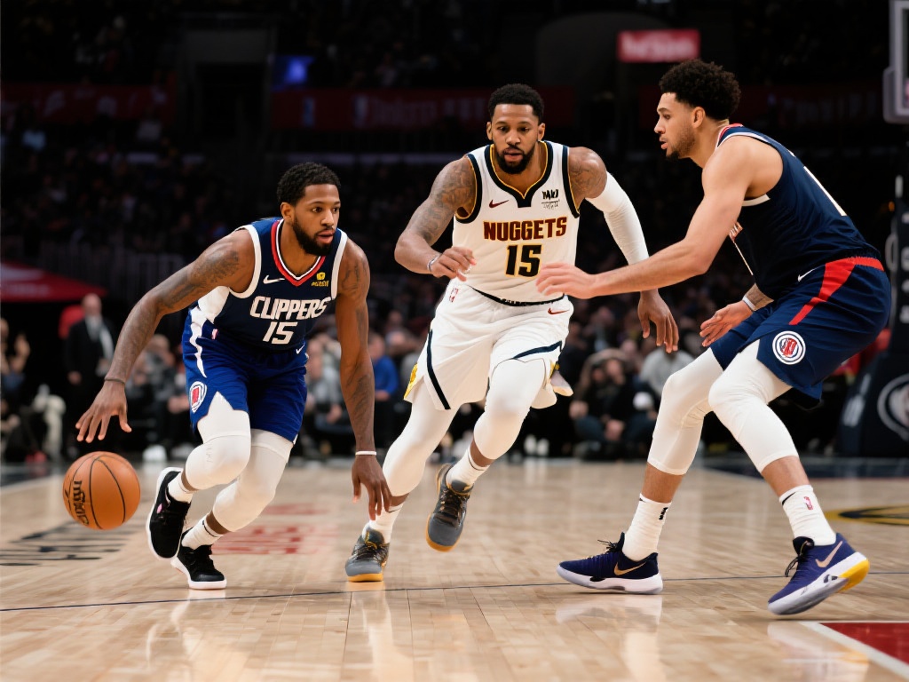 掘金多点开花,强势击败快船拿下关键天王山之战 以本场比赛为例,掘金队在防守端采取了高强