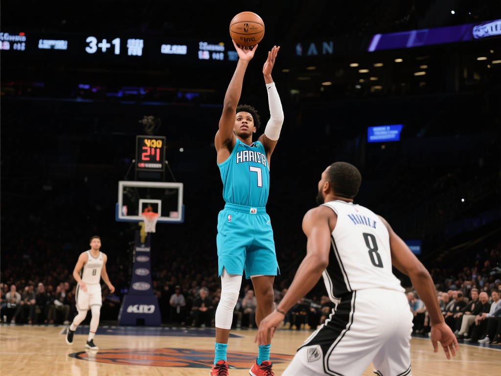 格兰姆斯掩护后迎射普林斯强势打成3+1 篮球赛场总是上演扣人心弦的瞬间,而一记3